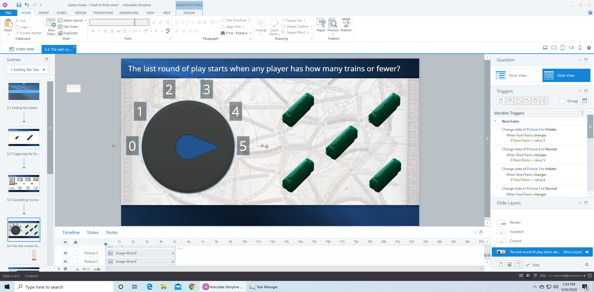 3 plastic trains around a dial