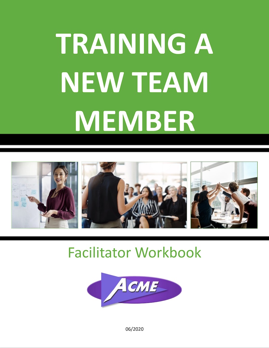 Facilitator workbook cover page